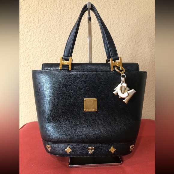 MCM black Stefano leather bucket bag - Picture 1 of 10